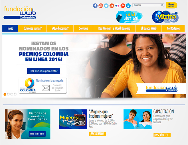 Portal Fundación WWB Colombia